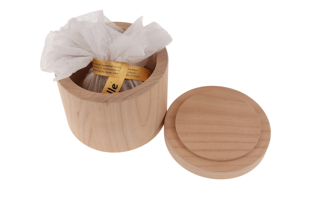 Käse Belper Knolle mit Holzkeller bestellen Set Käse Belper Knolle mit Holzkeller kaufen